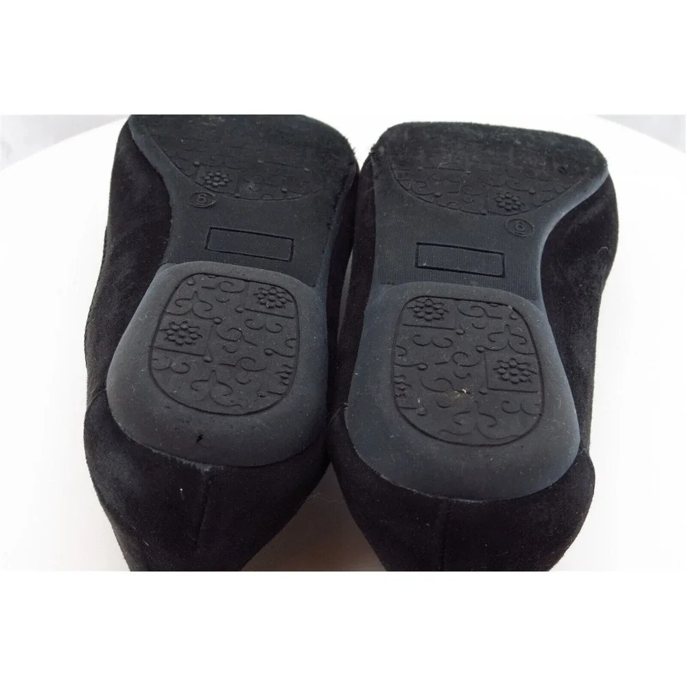 Kenneth Cole Reaction Youth Girls Shoes Size 6 M‎ Black Flat Textile